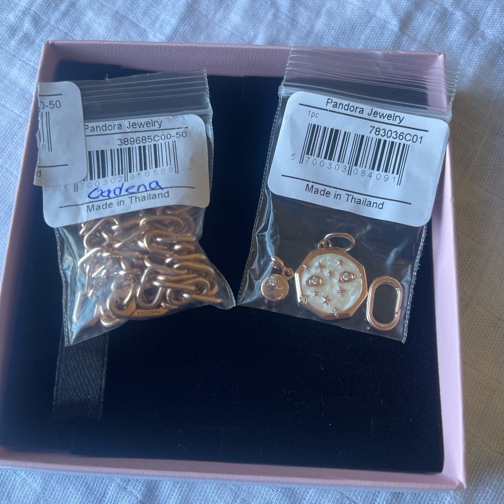 Pandora Rose Gold Necklace with Charm